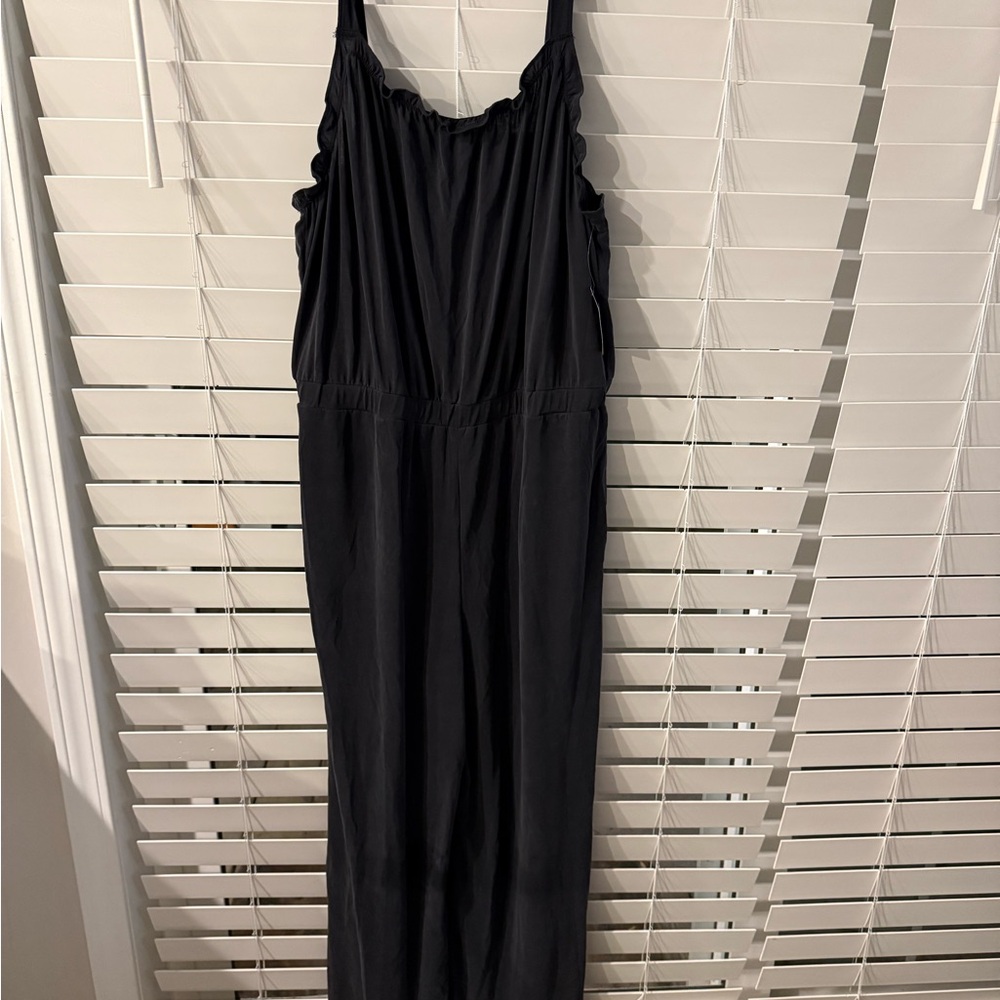 Lucky Brand Charcoal Sleeveless Jumpsuit